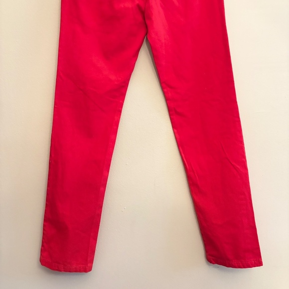 HYPERCRUSH Red Cotton Straight Leg Light Weight Chino - Picture 15 of 16